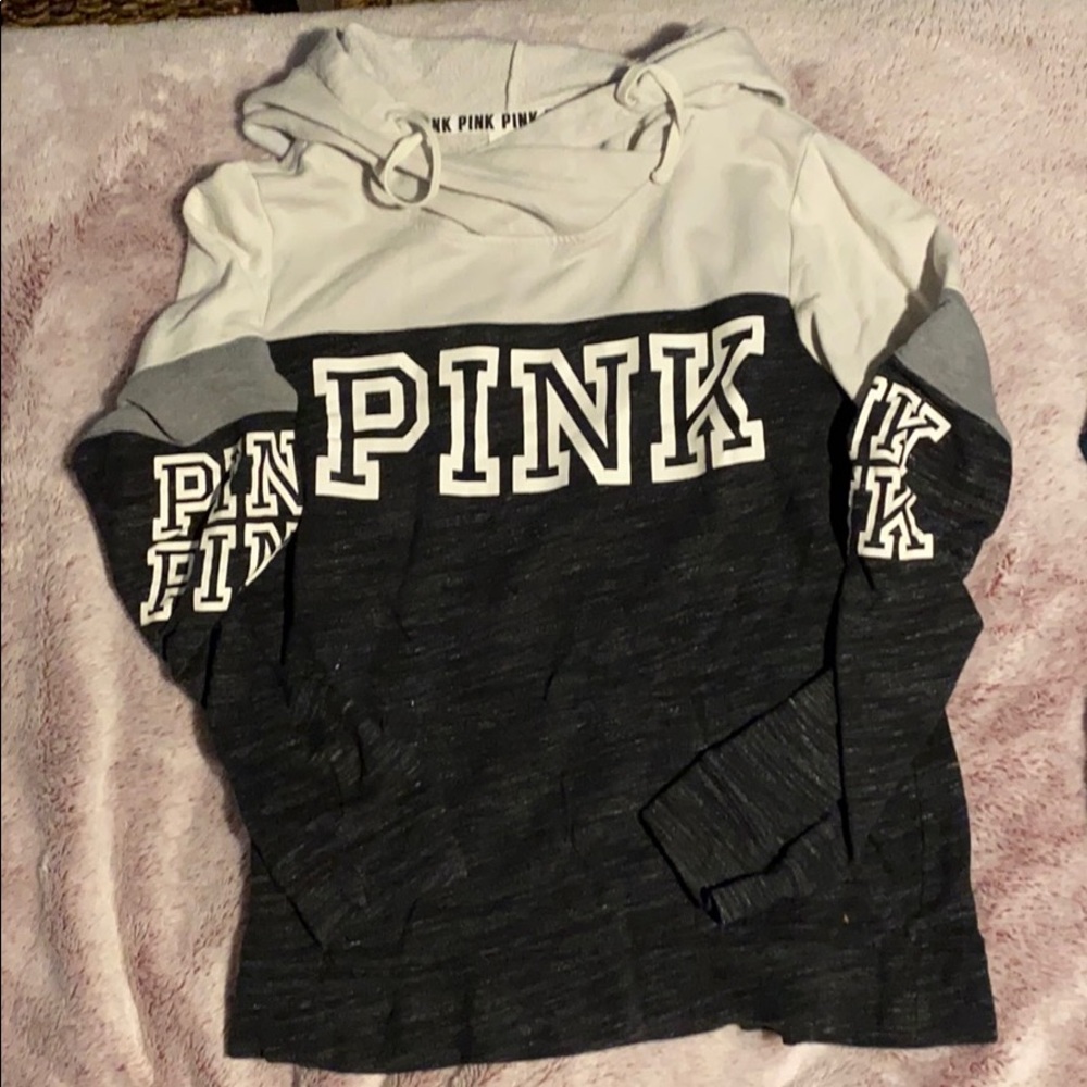 Long sleeve hoodie from Victoria’s Secret pink.